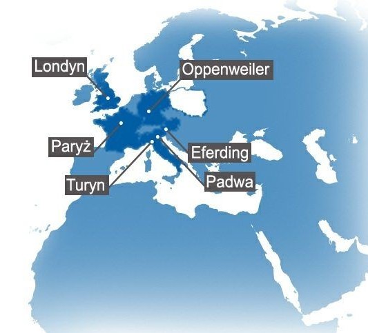 mapa obszaru działania za granicą Ask Finance